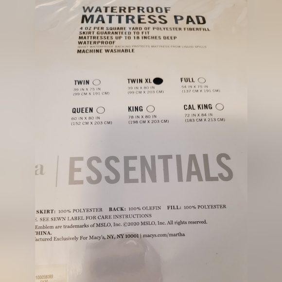 Martha Stewart Bedding New In Bag Martha Stewart Essentials Twin